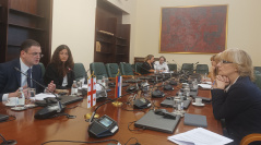 3 September 2024 National Assembly Deputy Speaker Marina Ragus and the Deputy Minister of Foreign Affairs of Georgia